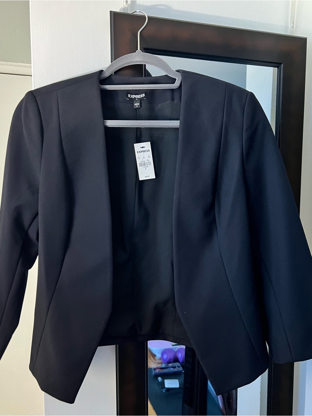 NWT- Express Black Open-Front Women's Blazer - Size 8